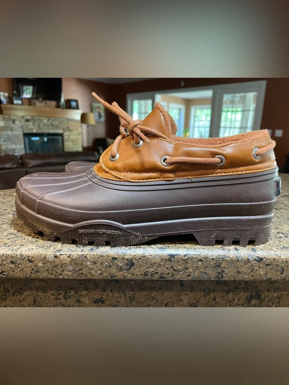 Saltwater 1 Eye Duck Shoe Duck Boots Flat Heel Womens Sz 8 Insulated Rubber Rain